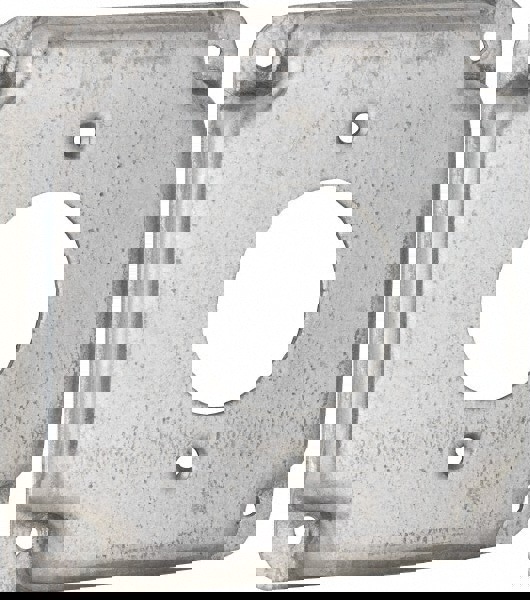 Electrical Box Cover: Steel, 4